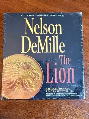 The Lion by Nelson Demille abridged audio book on CD, approx 9 hours